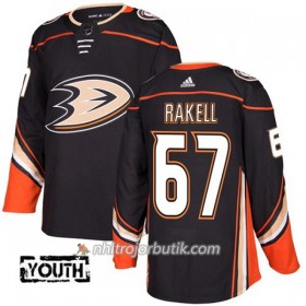 Barn Ishockey Anaheim Ducks Tröja Rickard Rakell 67 Adidas 2017-2018 Svart Authentic